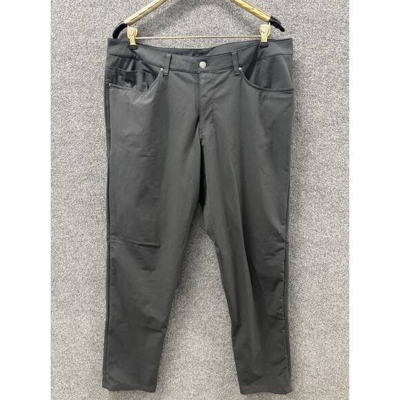 Lululemon Pants Men 38 Performance Commute ABC Warpstreme Slim Five Pocket Black - Picture 1 of 12